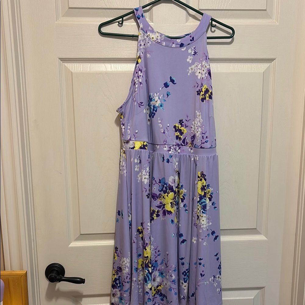 Torrid Blue and Purple Halter Sundress
